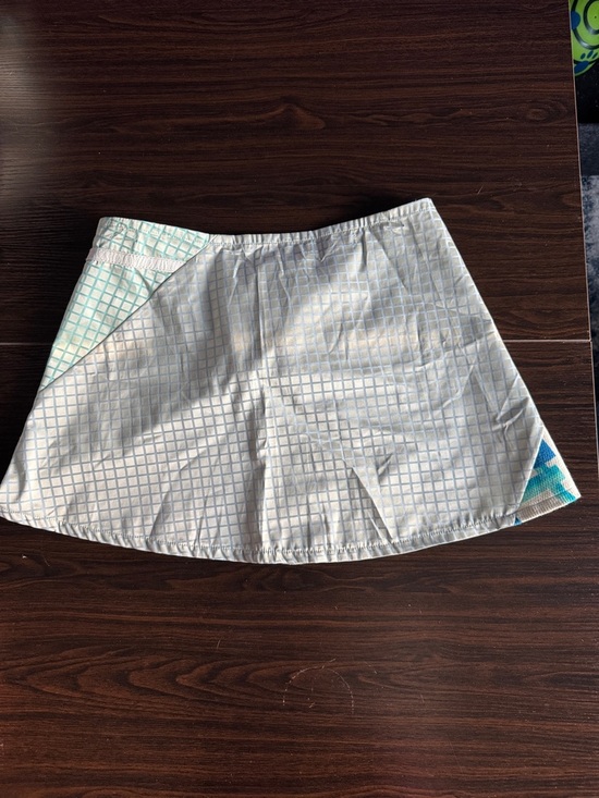 Custo Barcelona Light Blue & Teal Geometric Mini Skirt - Picture 3 of 6